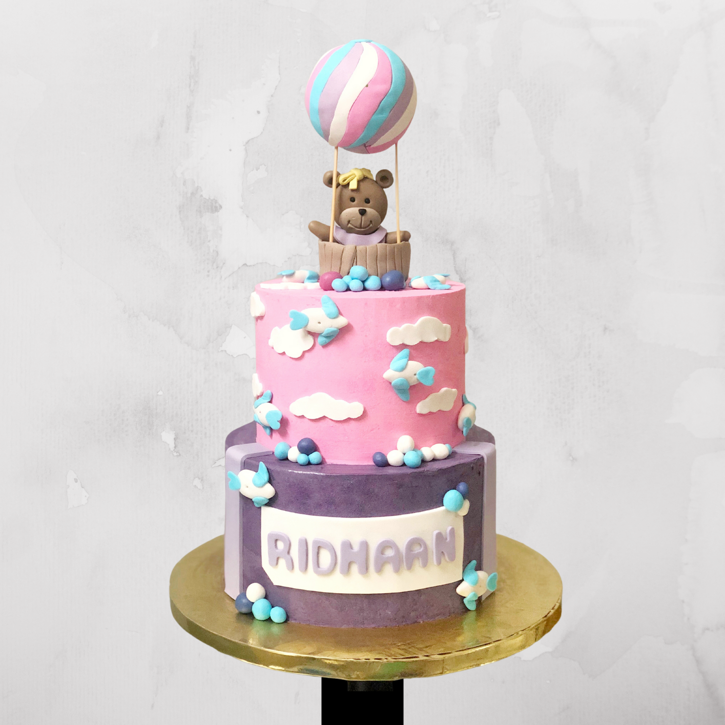 Hot Air Balloon Teddy Cake